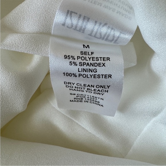 NWT 12th Tribe White Velma Feathered Strapless Jumpsuit - Picture 8 of 9